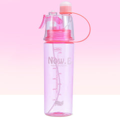 Portable Sports Water Bottle with Mist Spray – Outdoor Cooling Spray Cup