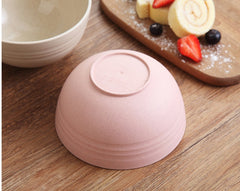 Household Wheat Straw Meal Bowl Set – Eco-Friendly Dining Bowls
