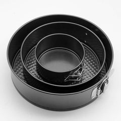 3-Piece Non-Stick Round Cake Pan Set – Springform Bakeware