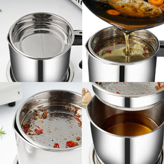 Stainless Steel Deep Frying Pot – Kitchen Fryer with Strainer