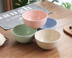 Household Wheat Straw Meal Bowl Set – Eco-Friendly Dining Bowls