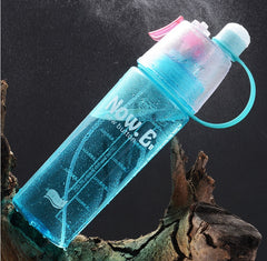 Portable Sports Water Bottle with Mist Spray – Outdoor Cooling Spray Cup