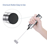 Electric Handheld Milk Frother & Coffee Blender – Kitchen Whisk Tool