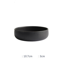 Nordic Ceramic Rice & Steak Bowl – Deep Household Tableware Dish Set