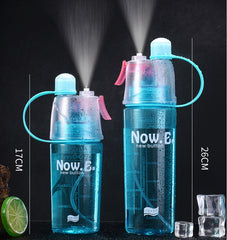 Portable Sports Water Bottle with Mist Spray – Outdoor Cooling Spray Cup