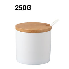 Ceramic Kitchen Seasoning Jar – Spice Storage Container with Lid