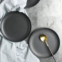 Nordic Ceramic Rice & Steak Bowl – Deep Household Tableware Dish Set