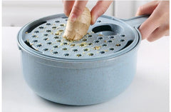 8-in-1 Mandoline Vegetable Slicer – Potato Peeler, Carrot & Onion Grater with Strainer | Kitchen Tool