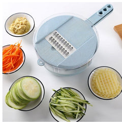 8-in-1 Mandoline Vegetable Slicer – Potato Peeler, Carrot & Onion Grater with Strainer | Kitchen Tool