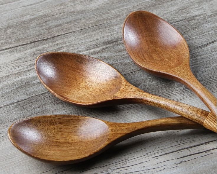 Wooden Spoon – Natural Wood Tableware Spoon