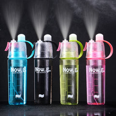Portable Sports Water Bottle with Mist Spray – Outdoor Cooling Spray Cup