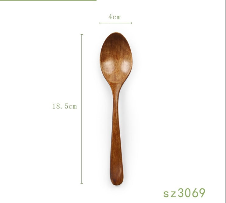 Wooden Spoon – Natural Wood Tableware Spoon