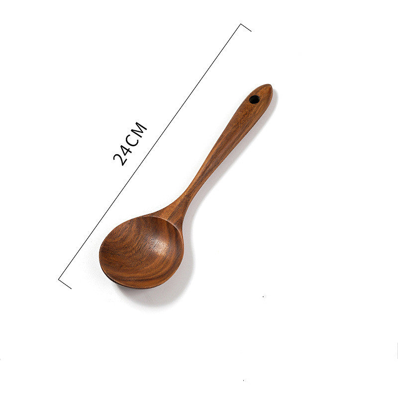 Teak Wood Stir-Fry Spatula – Non-Stick Wok Cooking Tool
