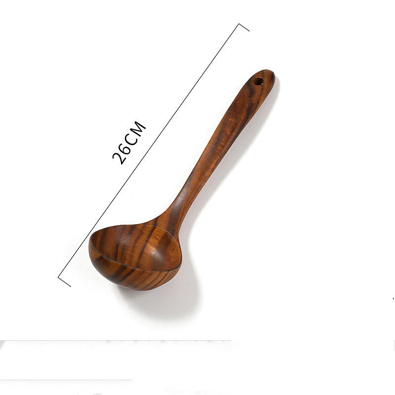 Teak Wood Stir-Fry Spatula – Non-Stick Wok Cooking Tool