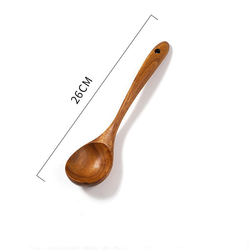 Teak Wood Stir-Fry Spatula – Non-Stick Wok Cooking Tool