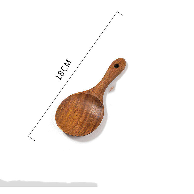 Teak Wood Stir-Fry Spatula – Non-Stick Wok Cooking Tool
