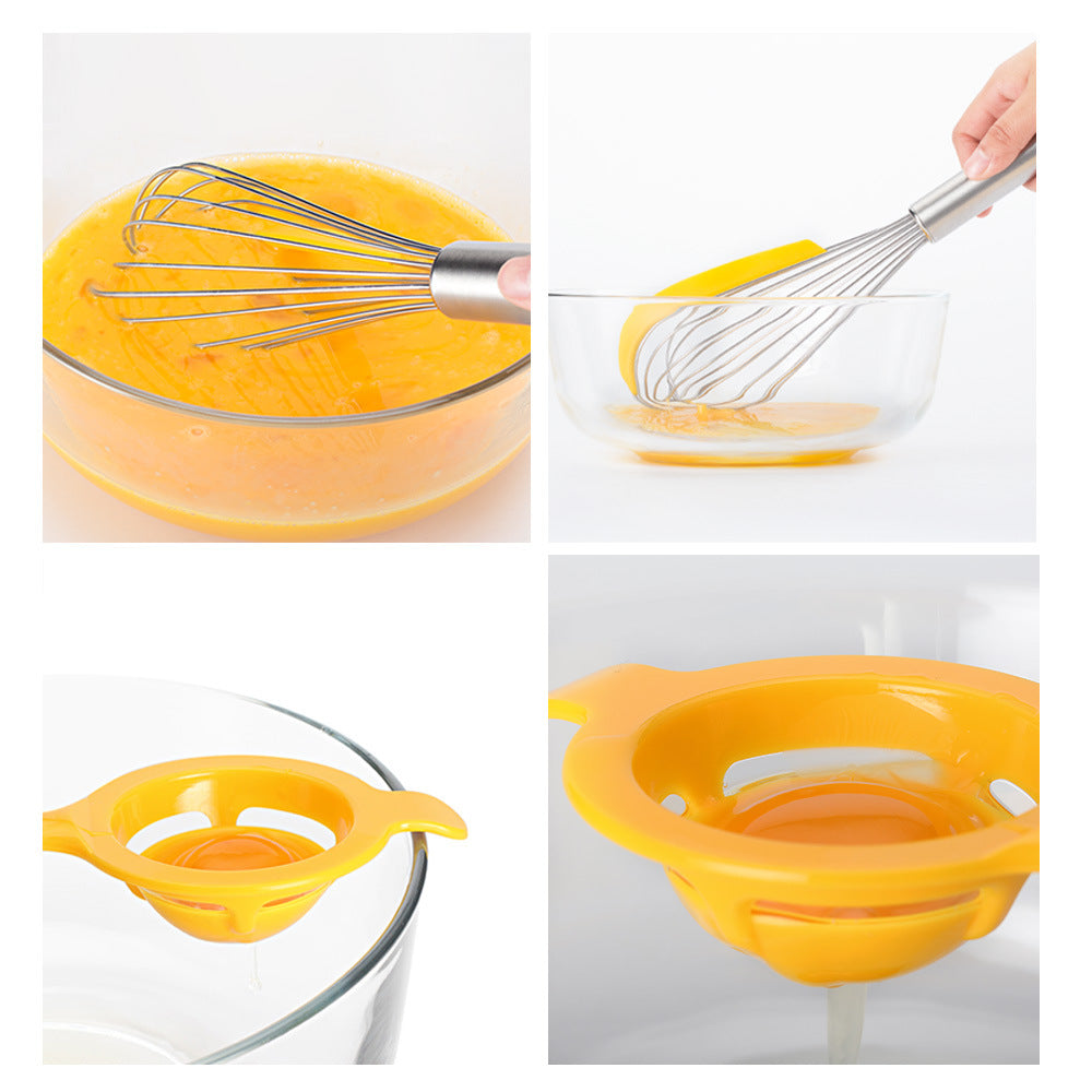 3PCS Stainless Steel Balloon Whisk Set – Manual Egg Beater & Baking Mixer