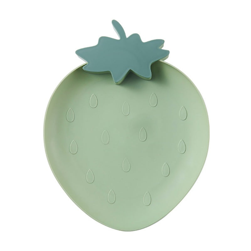 Strawberry-Shaped Lazy Snack Tray – Cute Fruit & Candy Plate