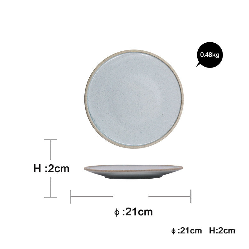 Household Dinnerware Set – Flat Plates & Bowls for Everyday Dining
