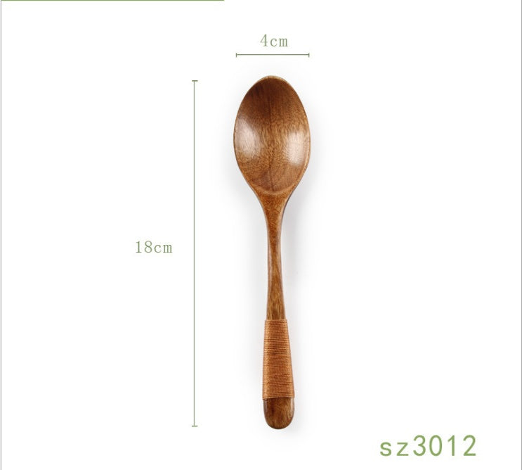 Wooden Spoon – Natural Wood Tableware Spoon