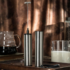 Electric Handheld Milk Frother & Coffee Blender – Kitchen Whisk Tool