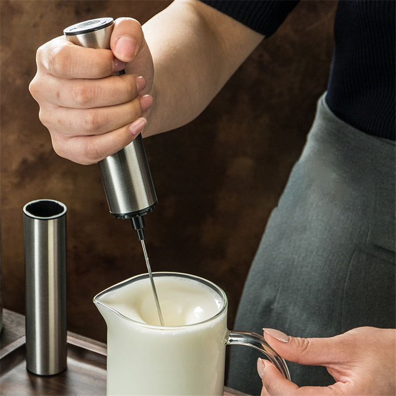 Electric Handheld Milk Frother & Coffee Blender – Kitchen Whisk Tool