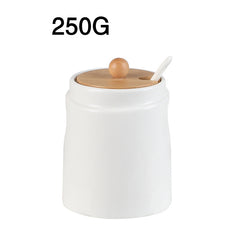 Ceramic Kitchen Seasoning Jar – Spice Storage Container with Lid