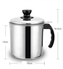 Stainless Steel Deep Frying Pot – Kitchen Fryer with Strainer
