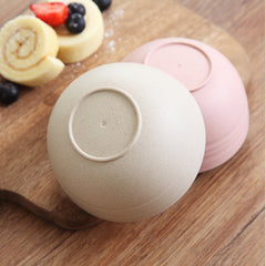 Household Wheat Straw Meal Bowl Set – Eco-Friendly Dining Bowls