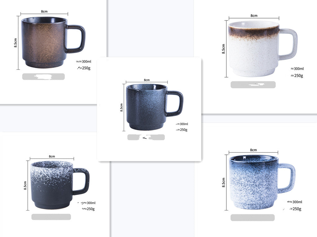 Japanese Ceramic Mug – Coffee, Tea & Milk Cup with Handle