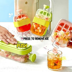 One-Click Molding Cooling Cup,Instant Ice Maker,Zero-Contact Design,Straw Included,Curling Mold,Portable & Stylish Chilled Drink