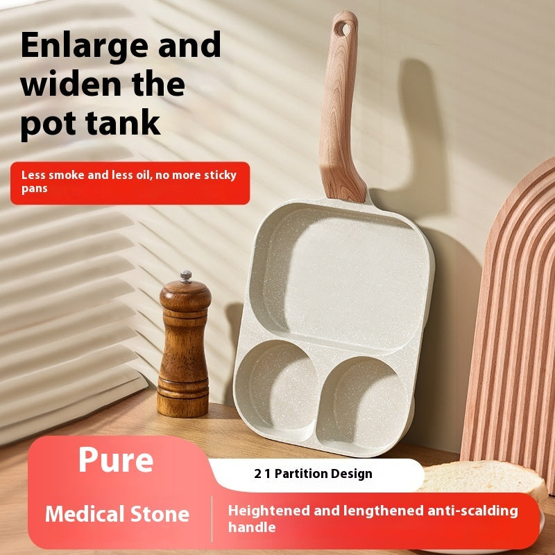Non-Stick Medical Stone Egg Frying Pan – Large Durable Breakfast Cooking Pan